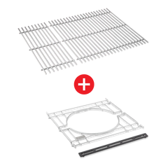 WEBER CRAFTED Stainless Steel Cooking Grates & Frame Kit – SPIRIT 300 series, SEARWOOD 600, & SMOKEFIRE EX4